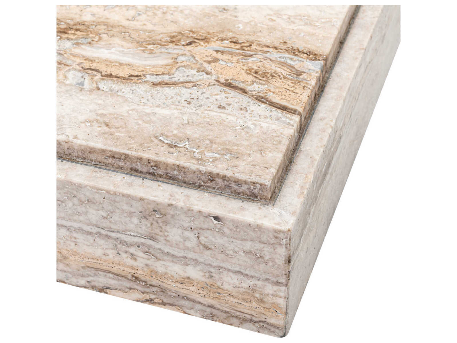 Eichholtz Sartoria Silver Travertine Coffee Table