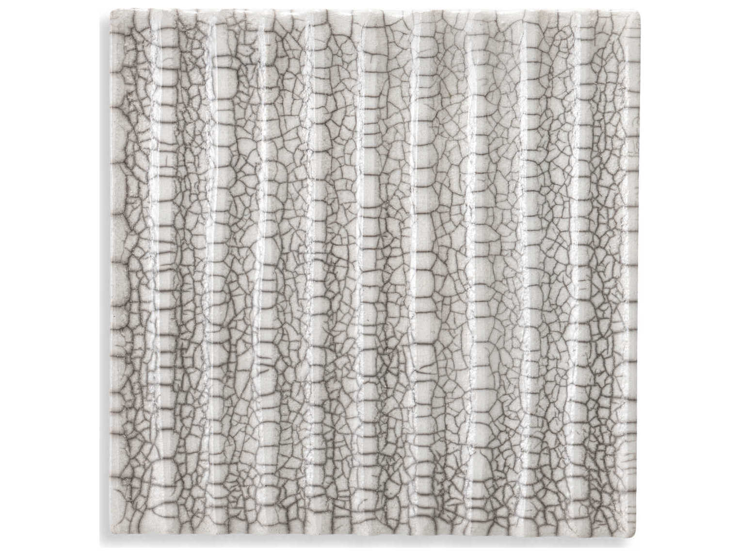 Eichholtz Division Straight Raku Ceramic Crackled White Wall Decoration