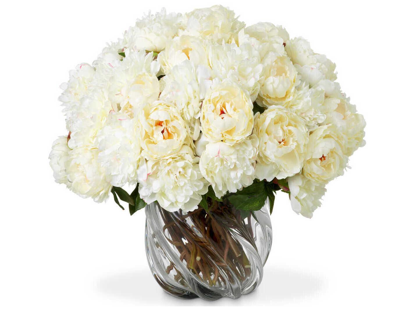 Eichholtz Peonies Of White Tones Real Touch Pcs/2 Varieties Bouquet