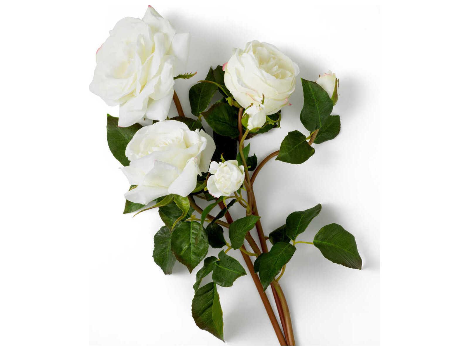 Eichholtz Roses Of Three Tone White Real Touch Pcs/3 Varieties Bouquet