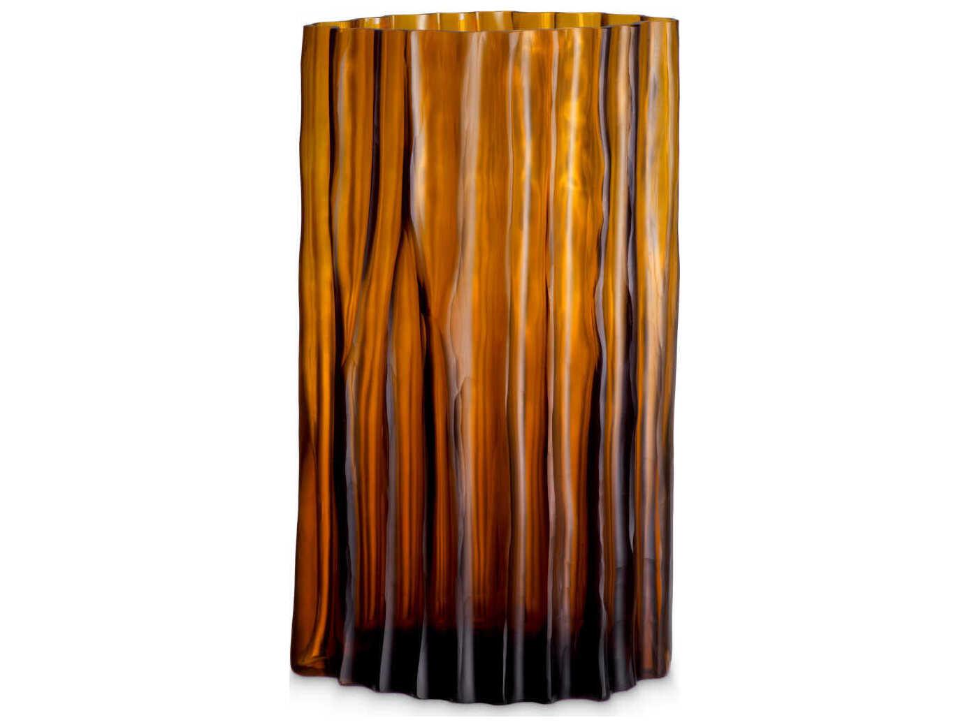 Eichholtz Vivente S Amber Glass Vase