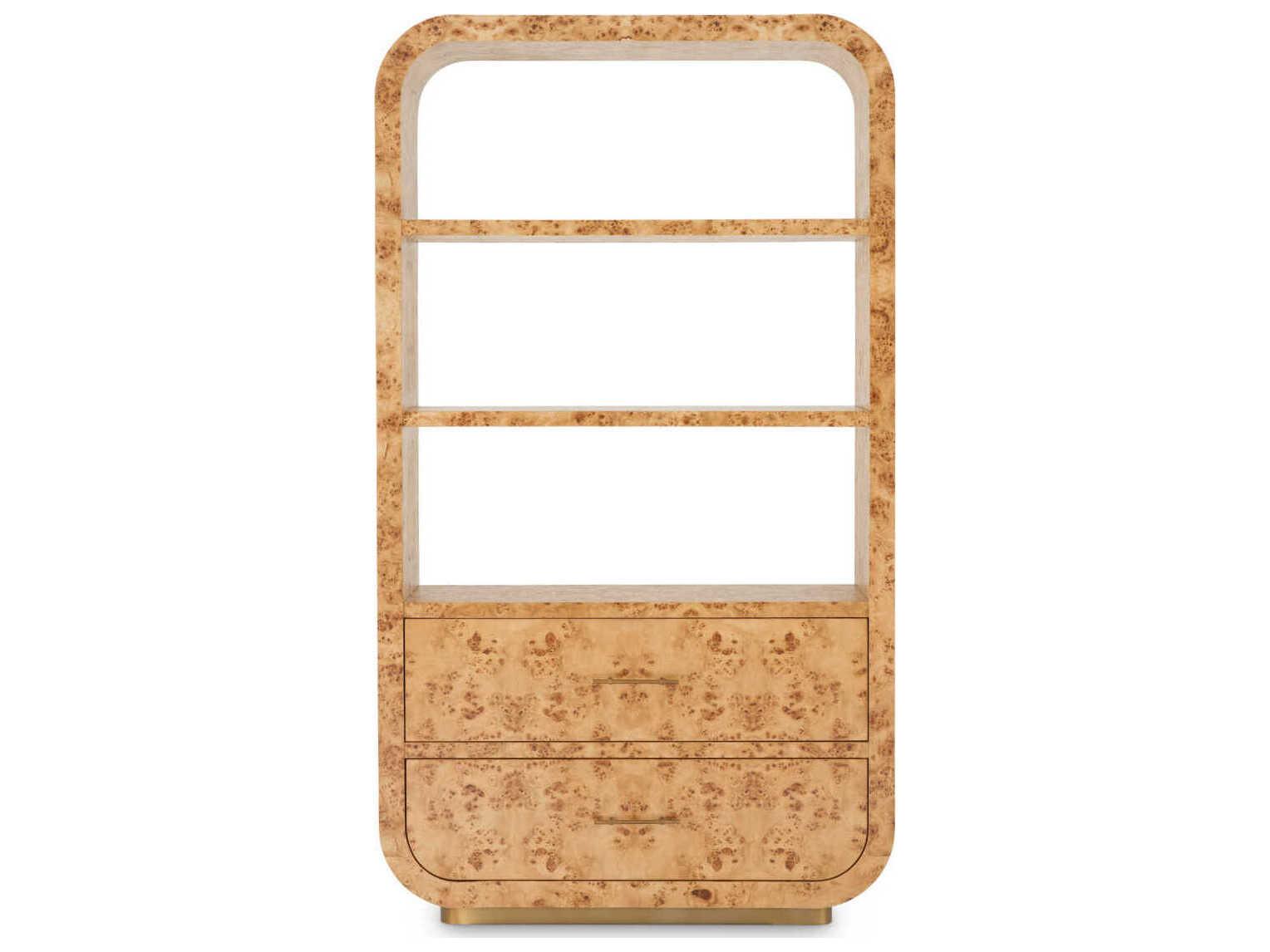 Eichholtz Quinton Light Brown Mappa Burl Veneer Cabinet