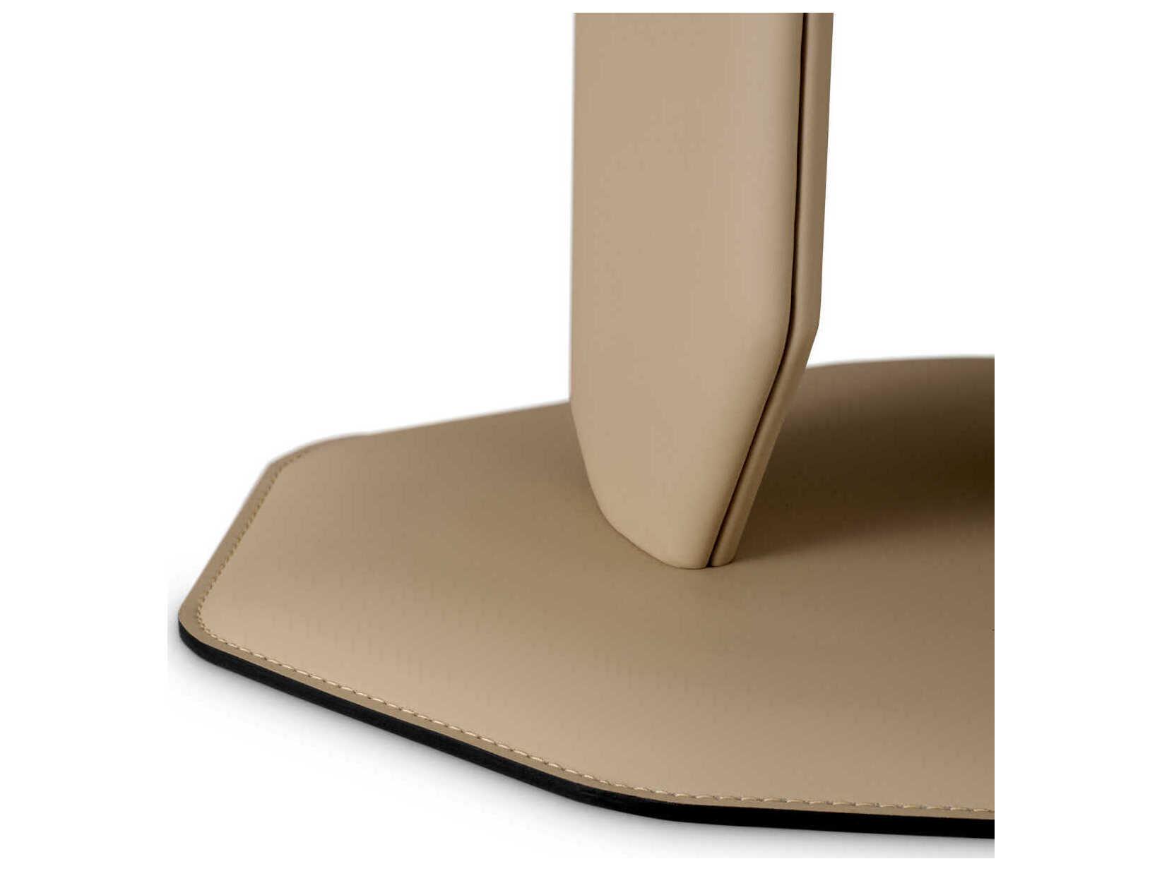 Eichholtz Maurizio Faux Leather Light Brown Side Table