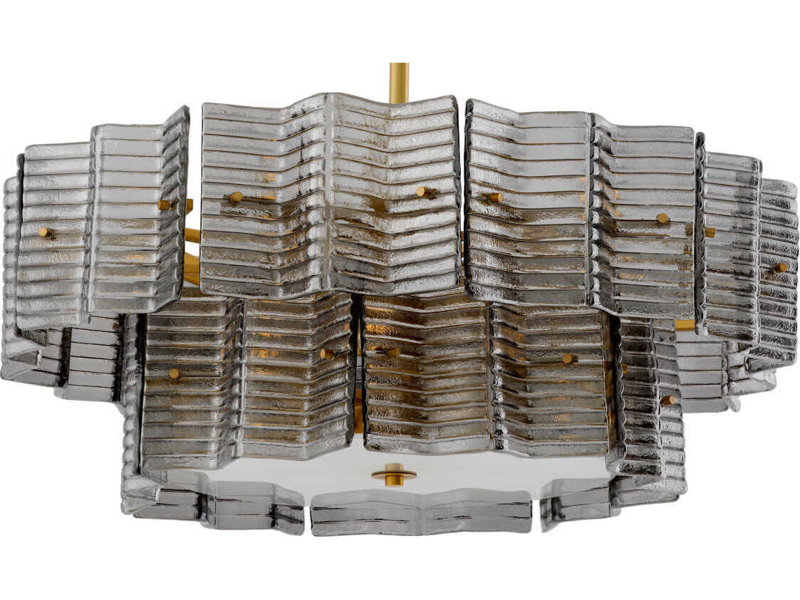 Eichholtz Silvano Smoke Glass Chandelier