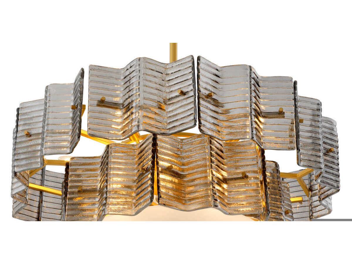 Eichholtz Silvano Smoke Glass Chandelier