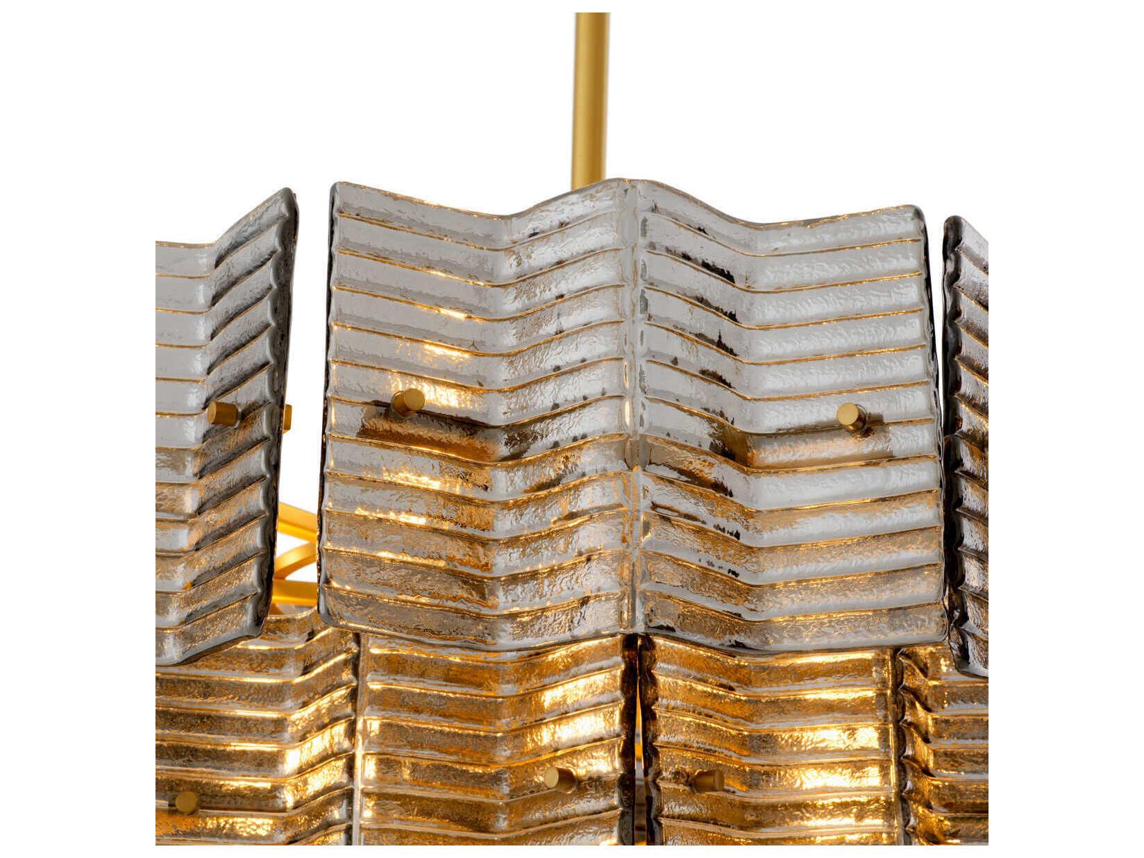 Eichholtz Silvano Smoke Glass Chandelier