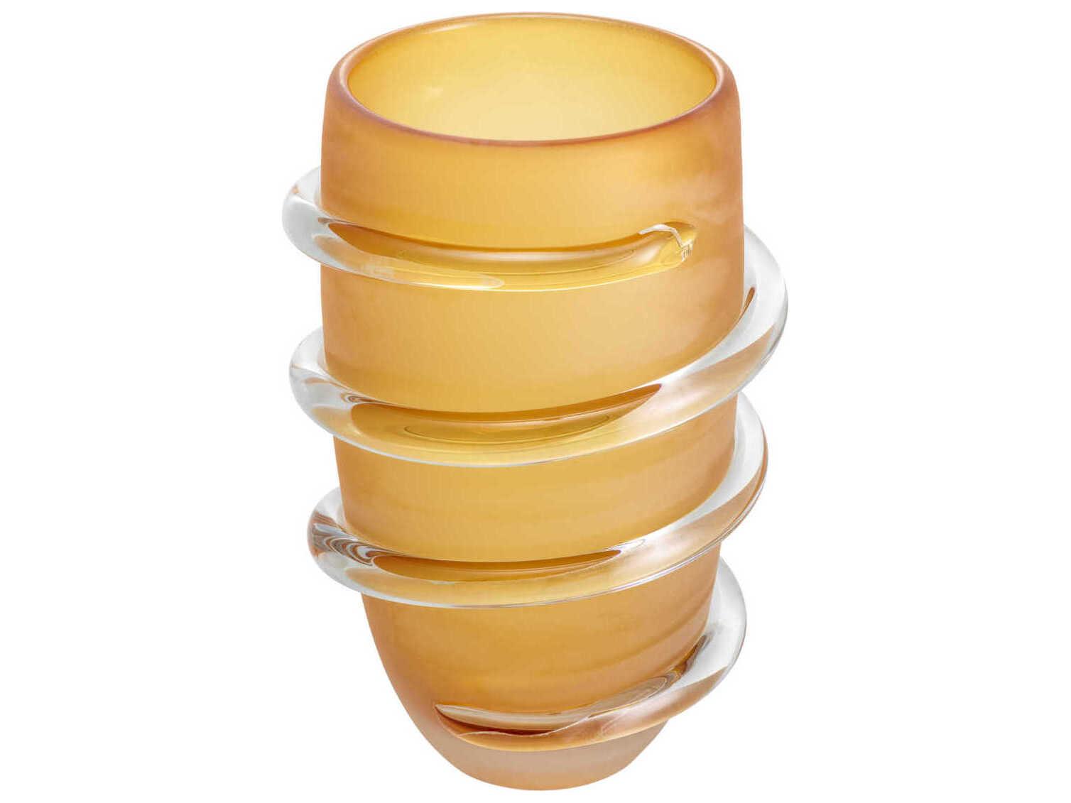 Eichholtz Eliano L Frosted Amber Vase
