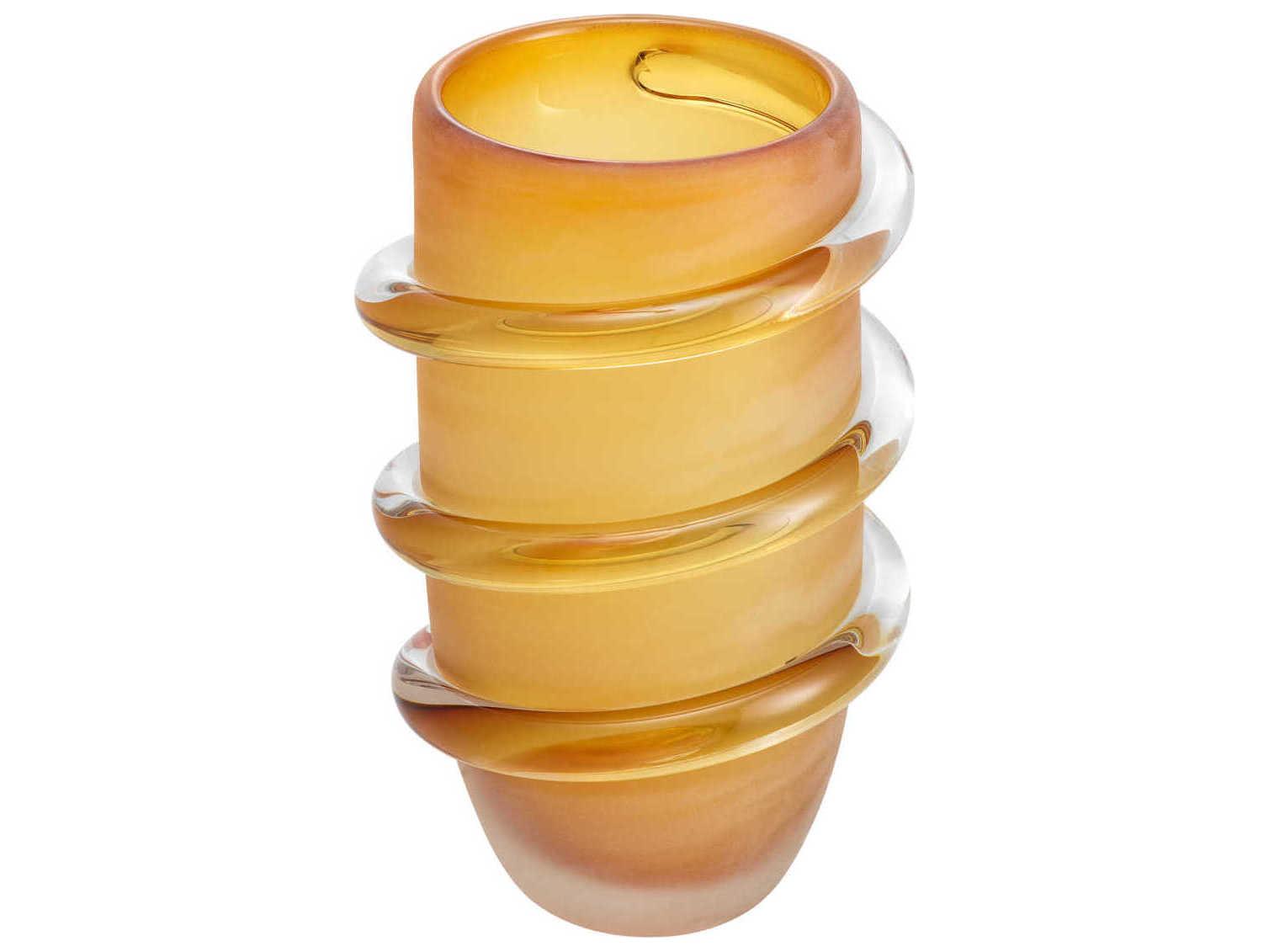 Eichholtz Eliano S Frosted Amber Vase