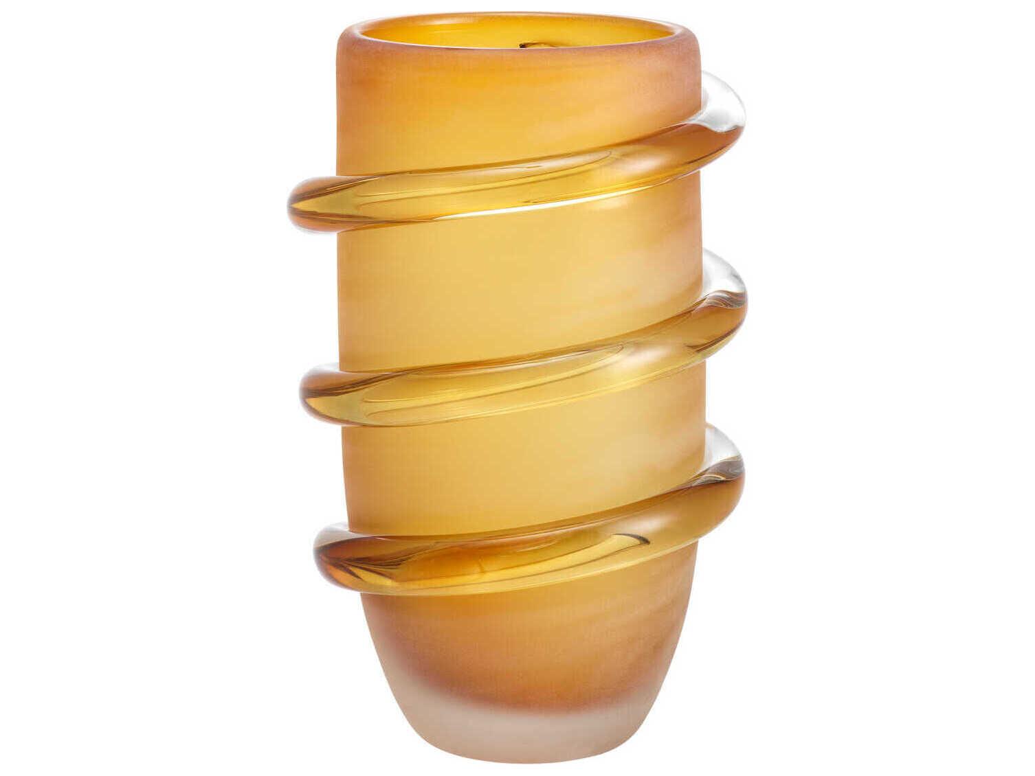 Eichholtz Eliano S Frosted Amber Vase