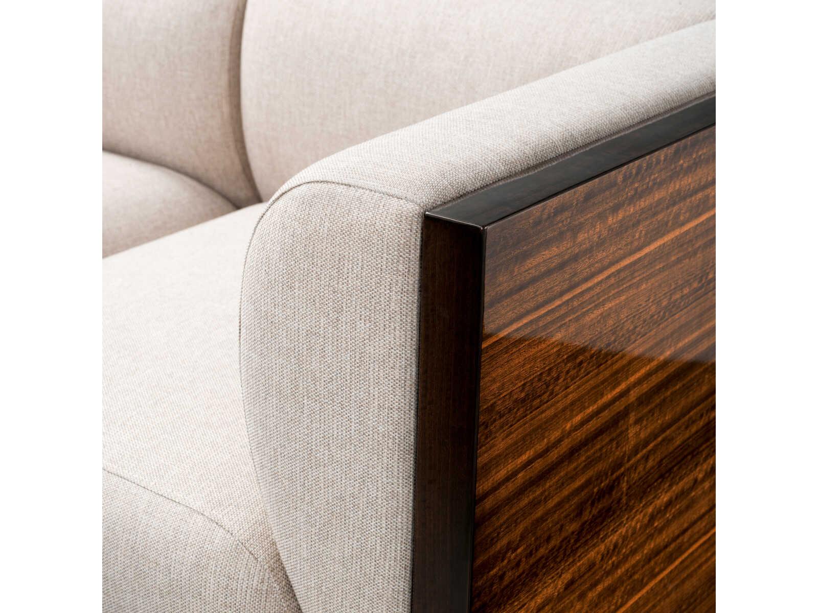 Eichholtz Sebastian Eucalyptus Veneer Loki Natural Sofa