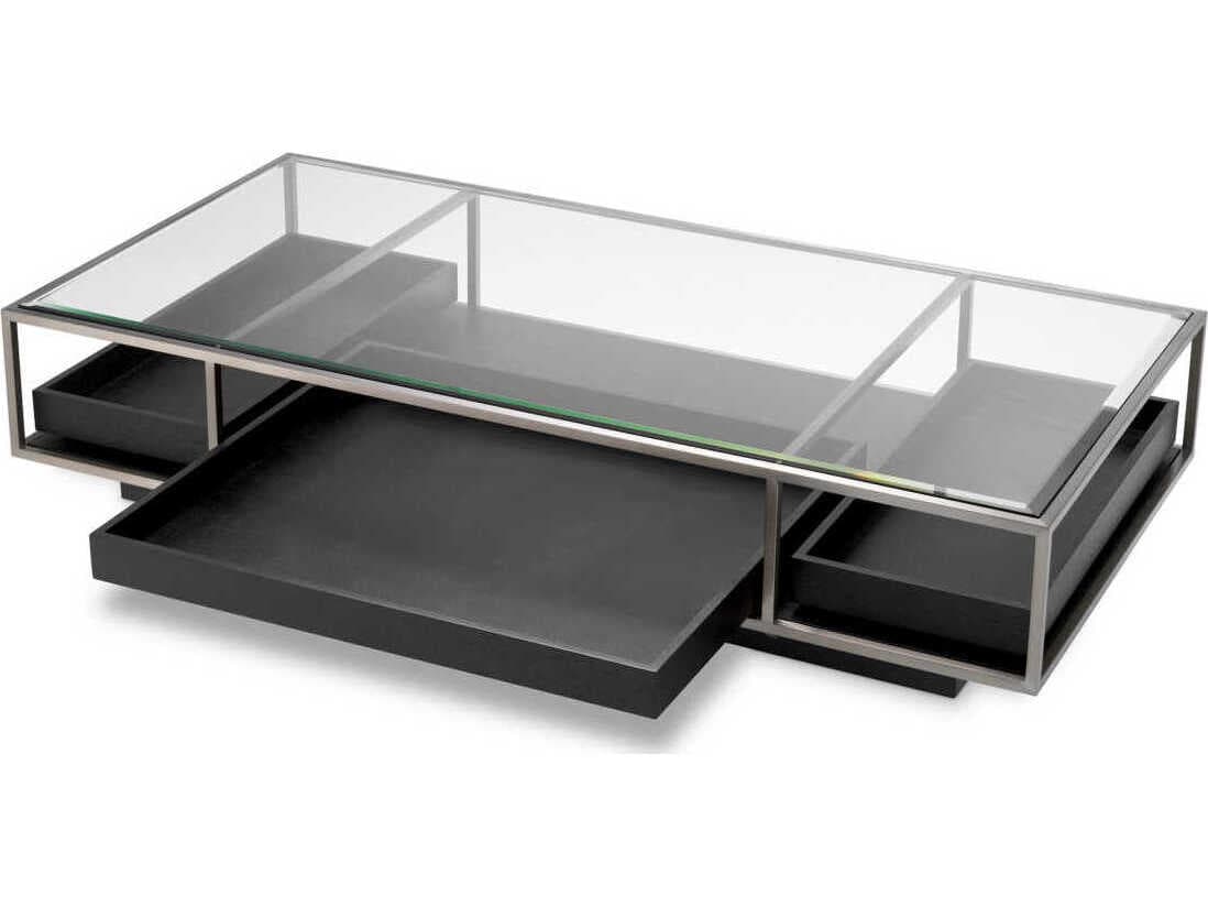 Eichholtz Roxton Brushed Steel Coffee Table