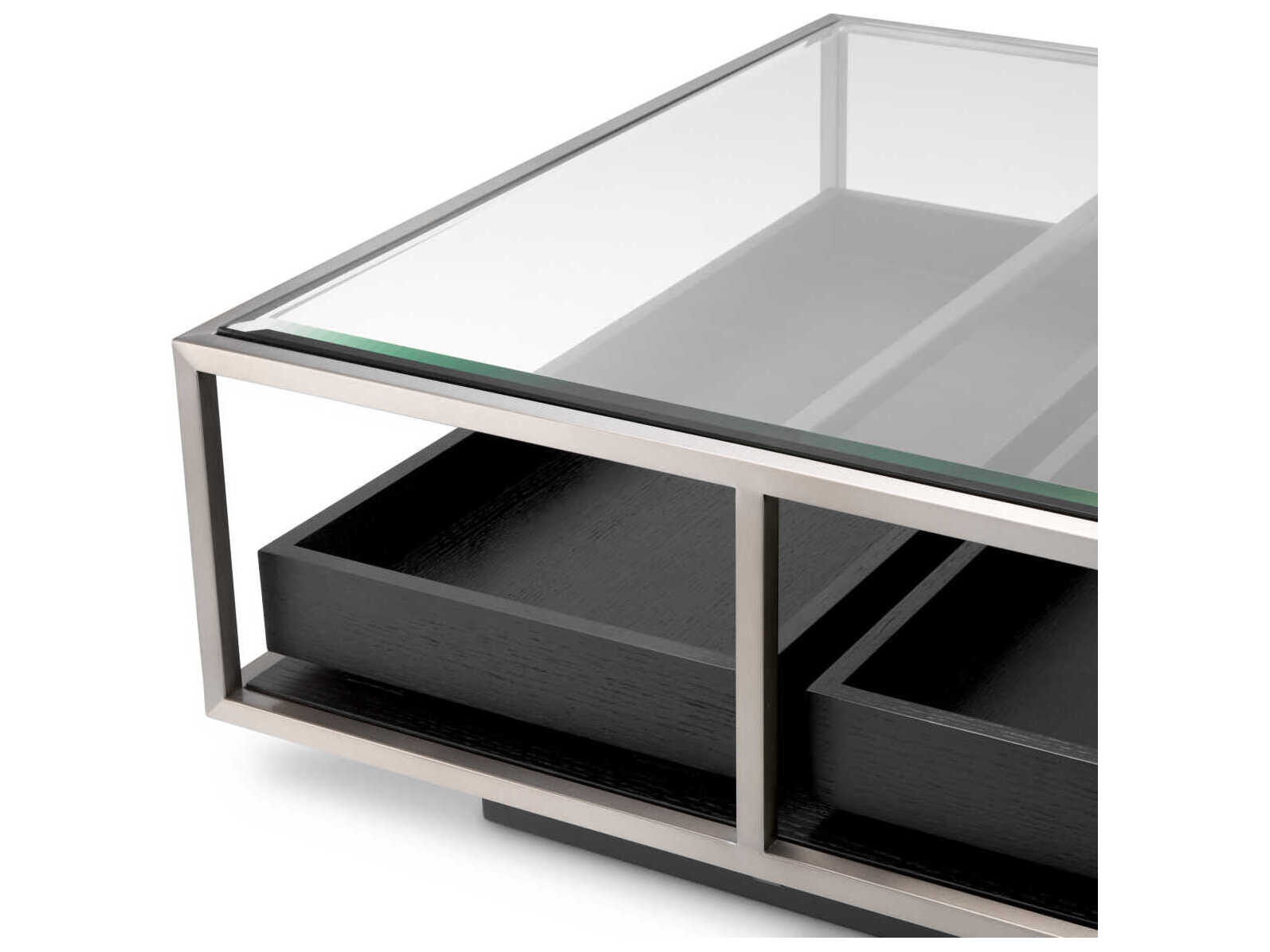Eichholtz Roxton Brushed Steel Coffee Table