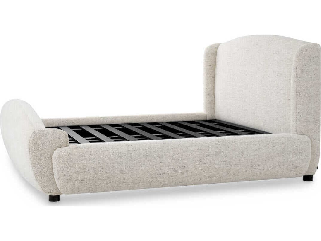 Eichholtz Mellory Queen Size Seashell Off-White Bed Frame