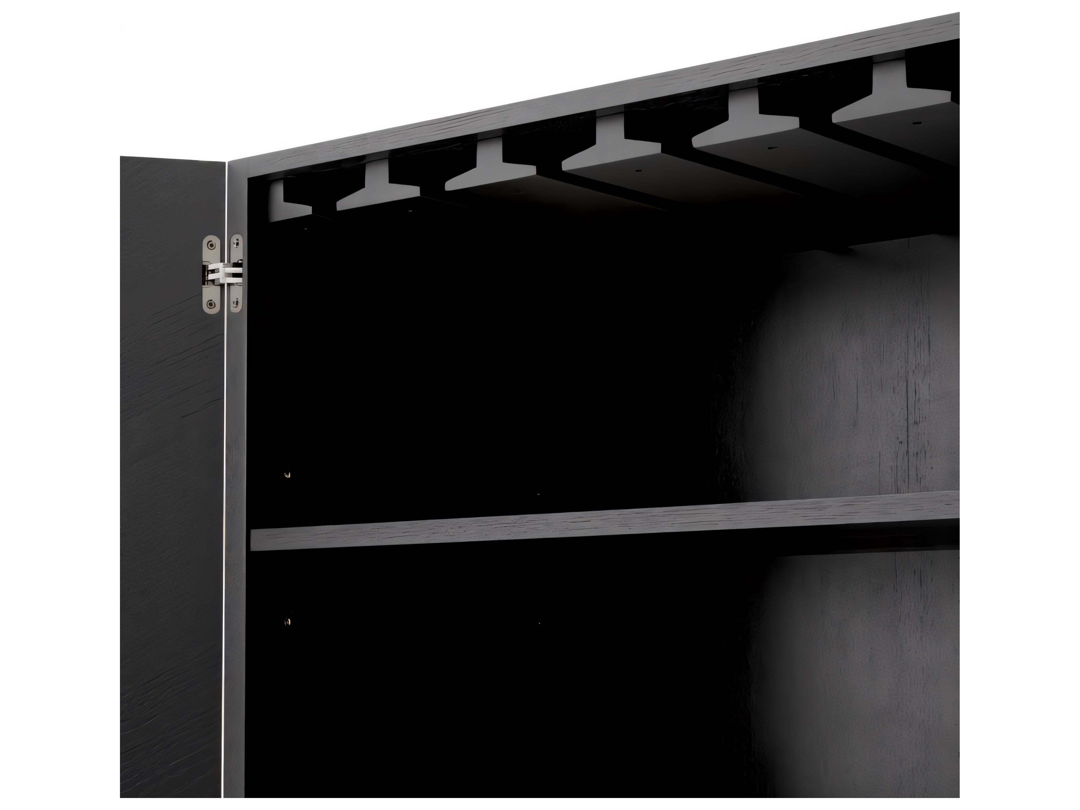 Eichholtz Brown Oak Wood Natural Veneer X Eucalyptus Bar Cabinet