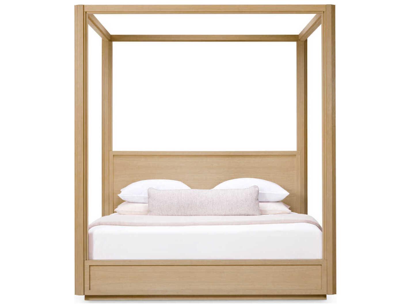 Eichholtz Bed Tribeca King Natural Oak Veneer Size Canopy