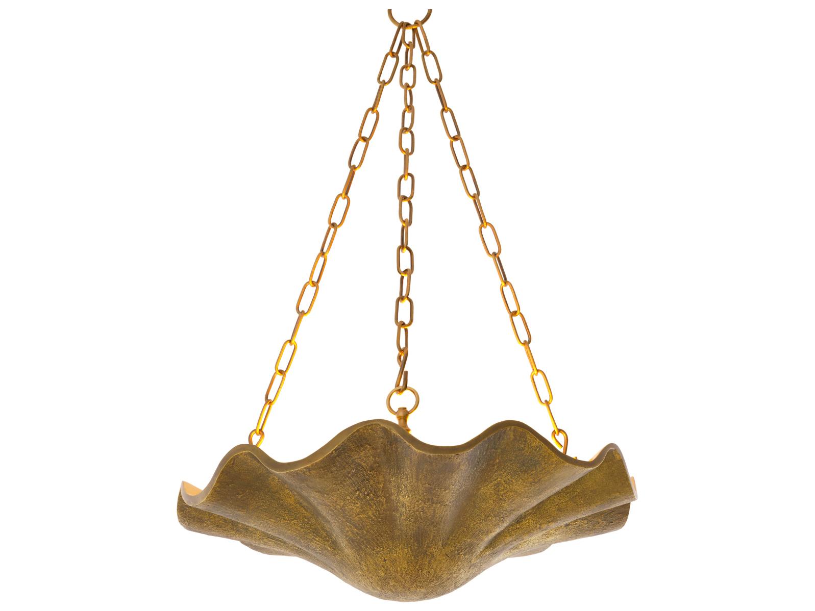 Eichholtz Vintage Brass Bowl Chandelier