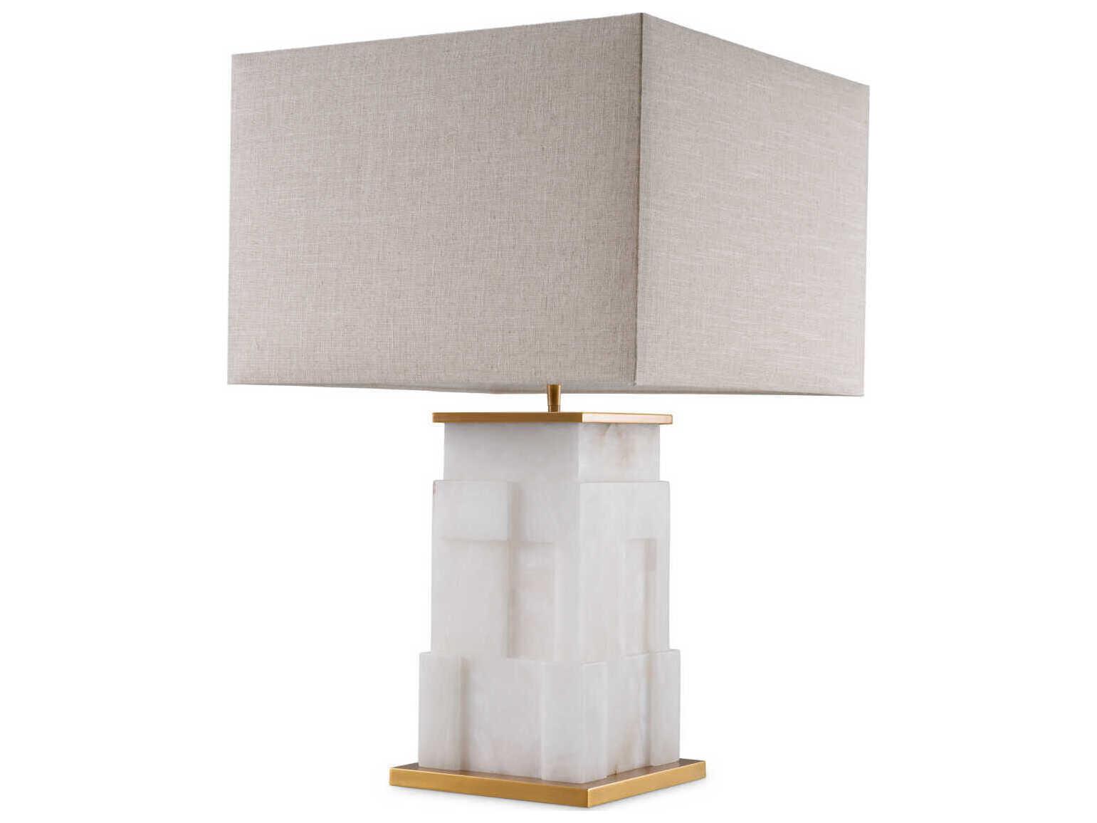 Eichholtz Fabiano Alabaster Incl Shade Table Lamp