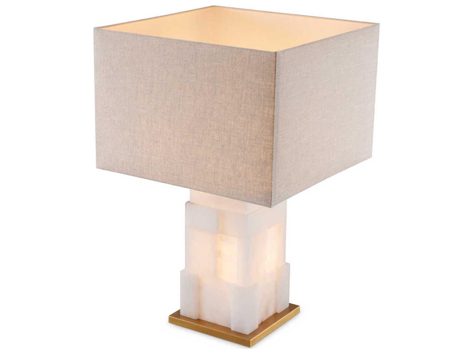 Eichholtz Fabiano Alabaster Incl Shade Table Lamp