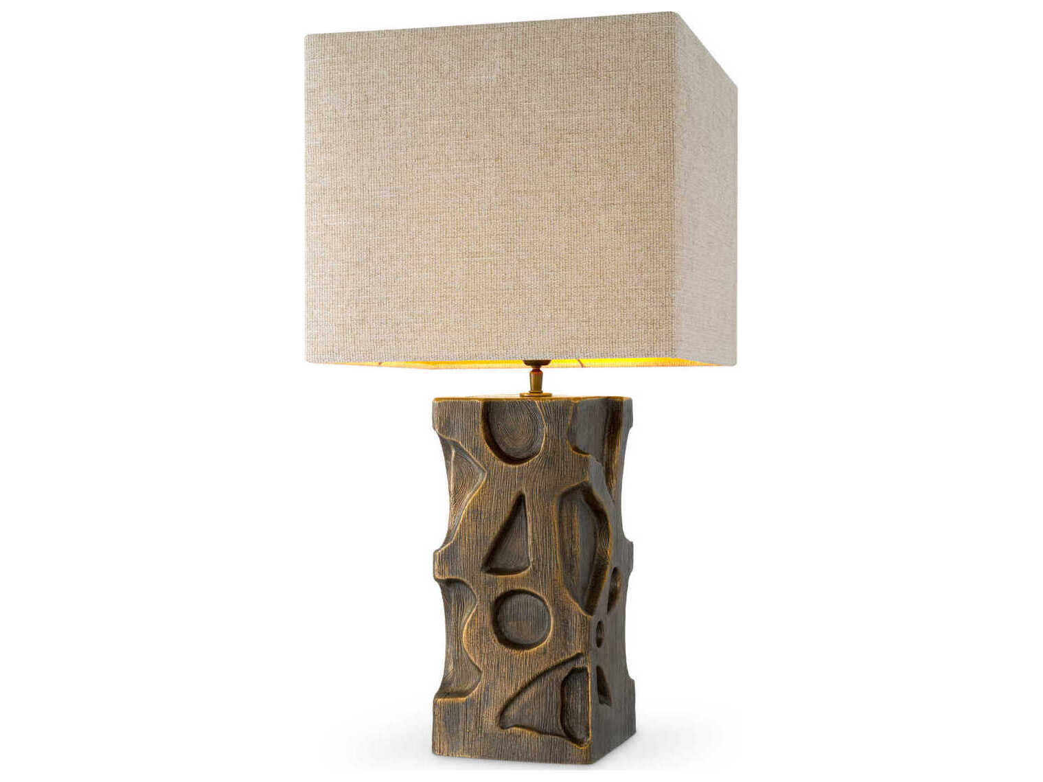 Eichholtz Enzo Vintage Brass Incl Shade Table Lamp