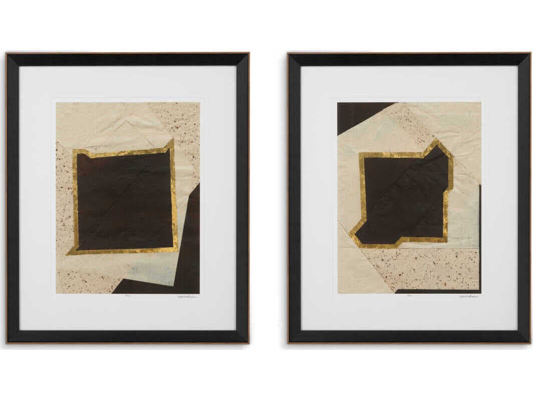 Eichholtz By Set of 2 Print Creased Umber Vanna Lam