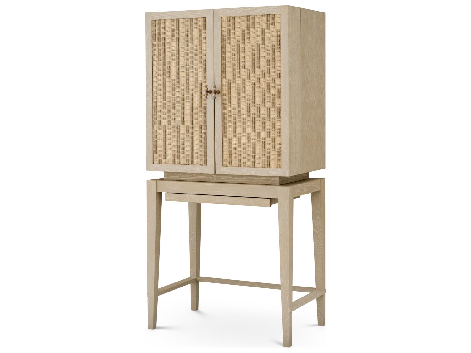 Eichholtz Oak Wood Bar Cabinet