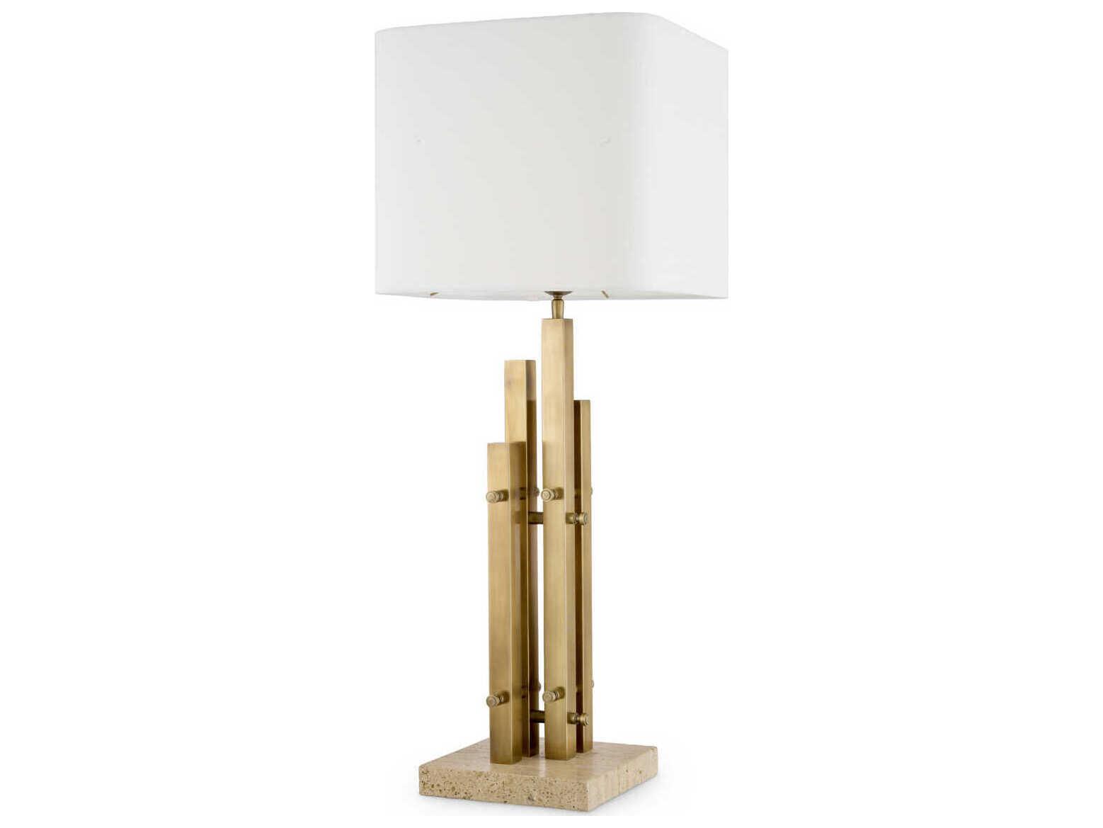 Eichholtz Destino Vintage Brass Incl Shade Table Lamp