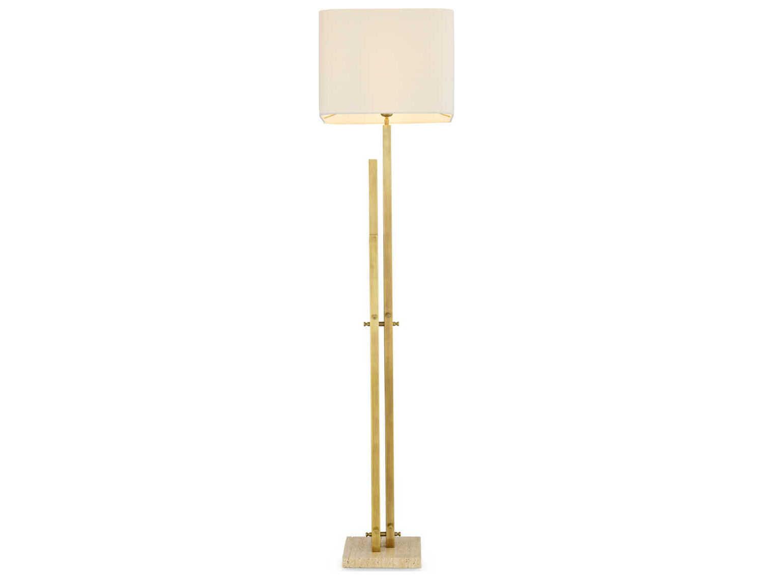 Eichholtz Destino Vintage Brass Incl Shade Floor Lamp