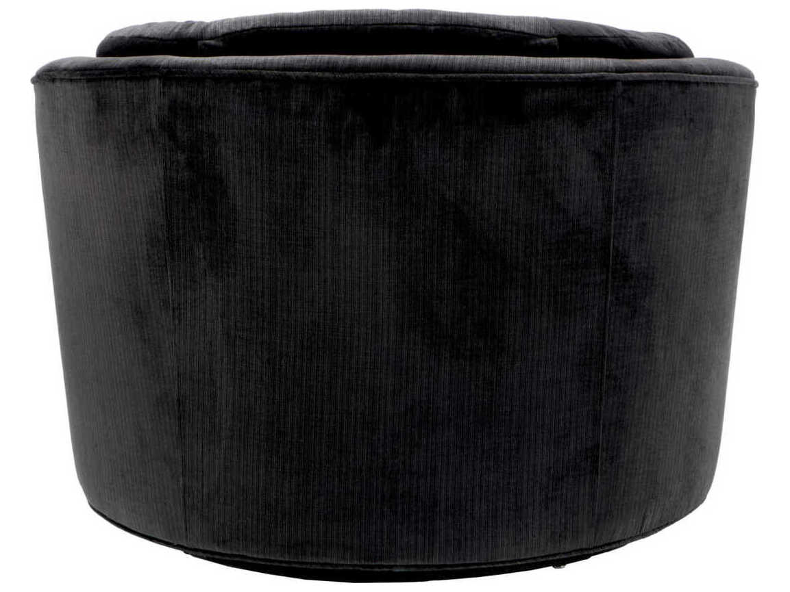 Eichholtz Recla Swivel Black Club Chair