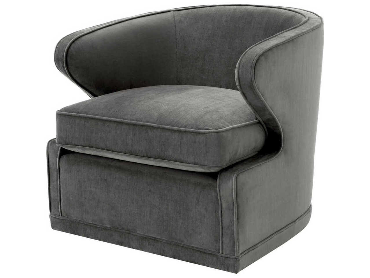 Eichholtz Dorset Swivel Gray Accent Chair
