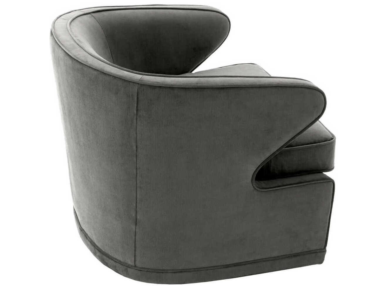 Eichholtz Dorset Swivel Gray Accent Chair