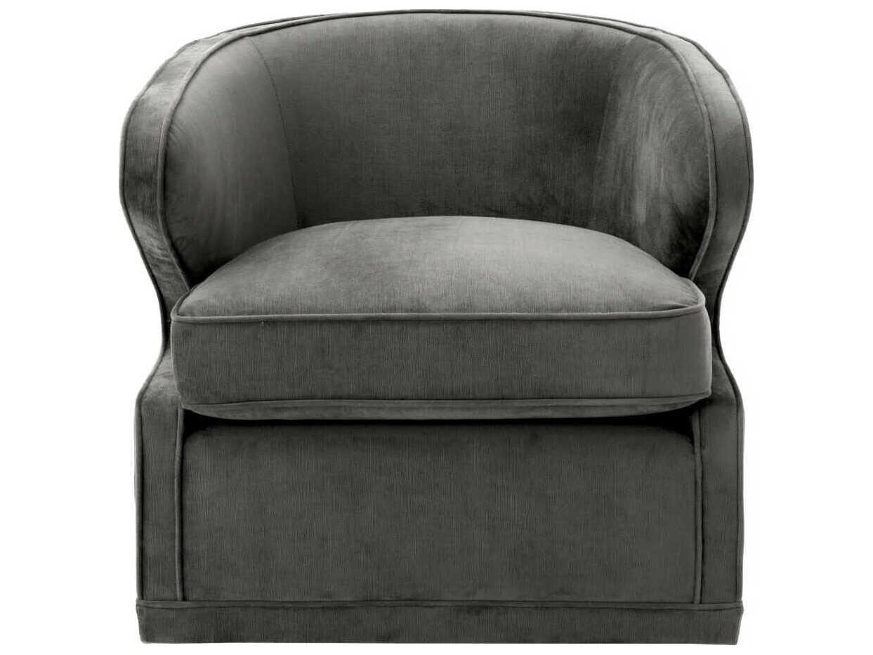 Eichholtz Dorset Swivel Gray Accent Chair