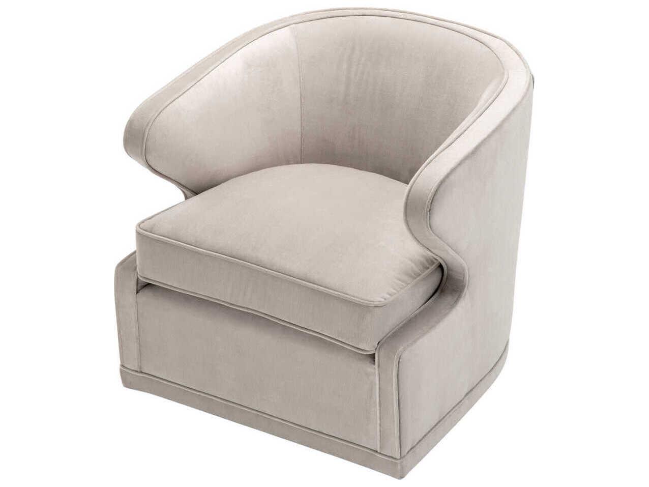 Eichholtz Dorset Swivel Gray Accent Chair