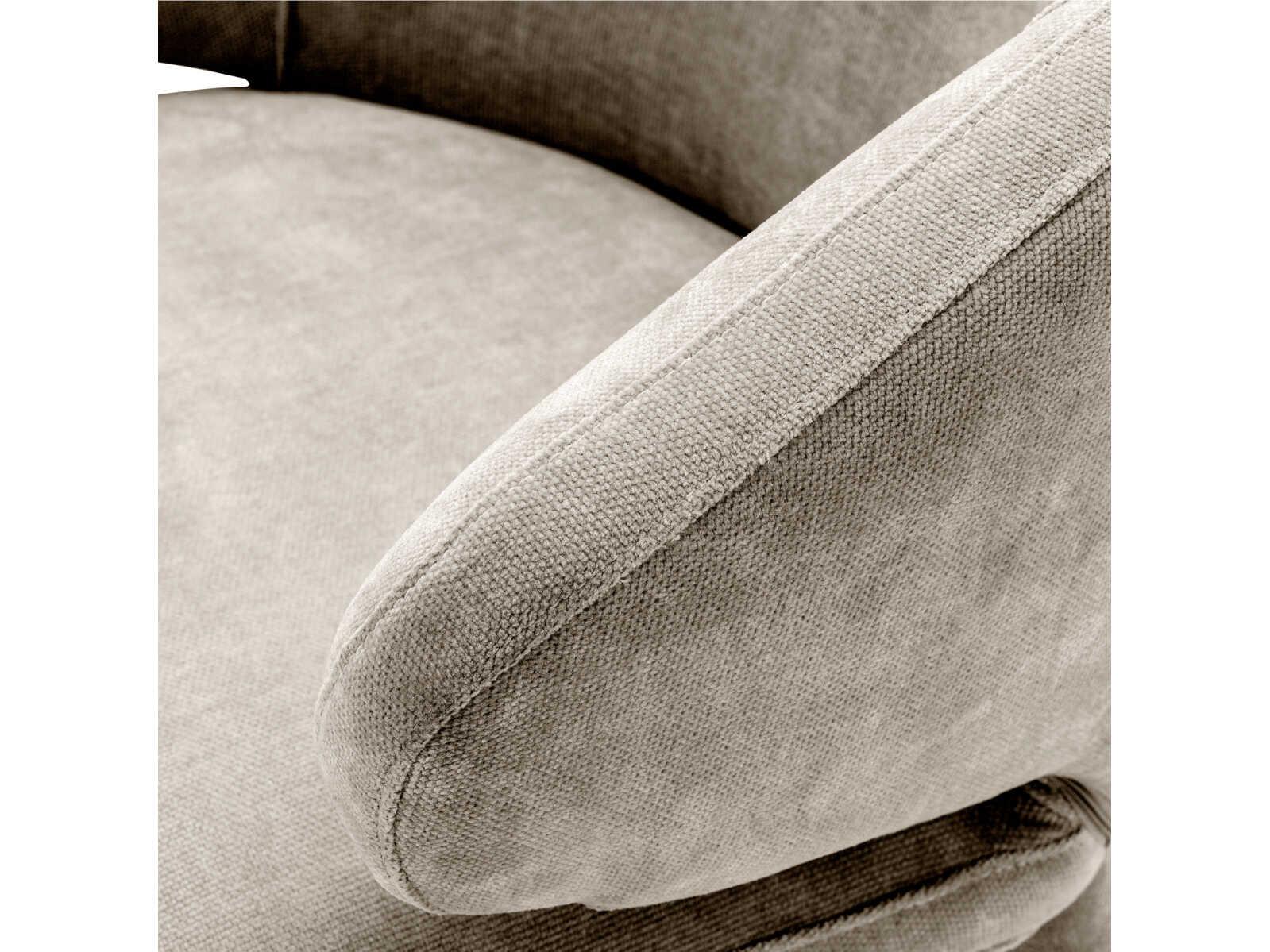 Eichholtz Cardinale Beige Upholstered Arm Dining Chair