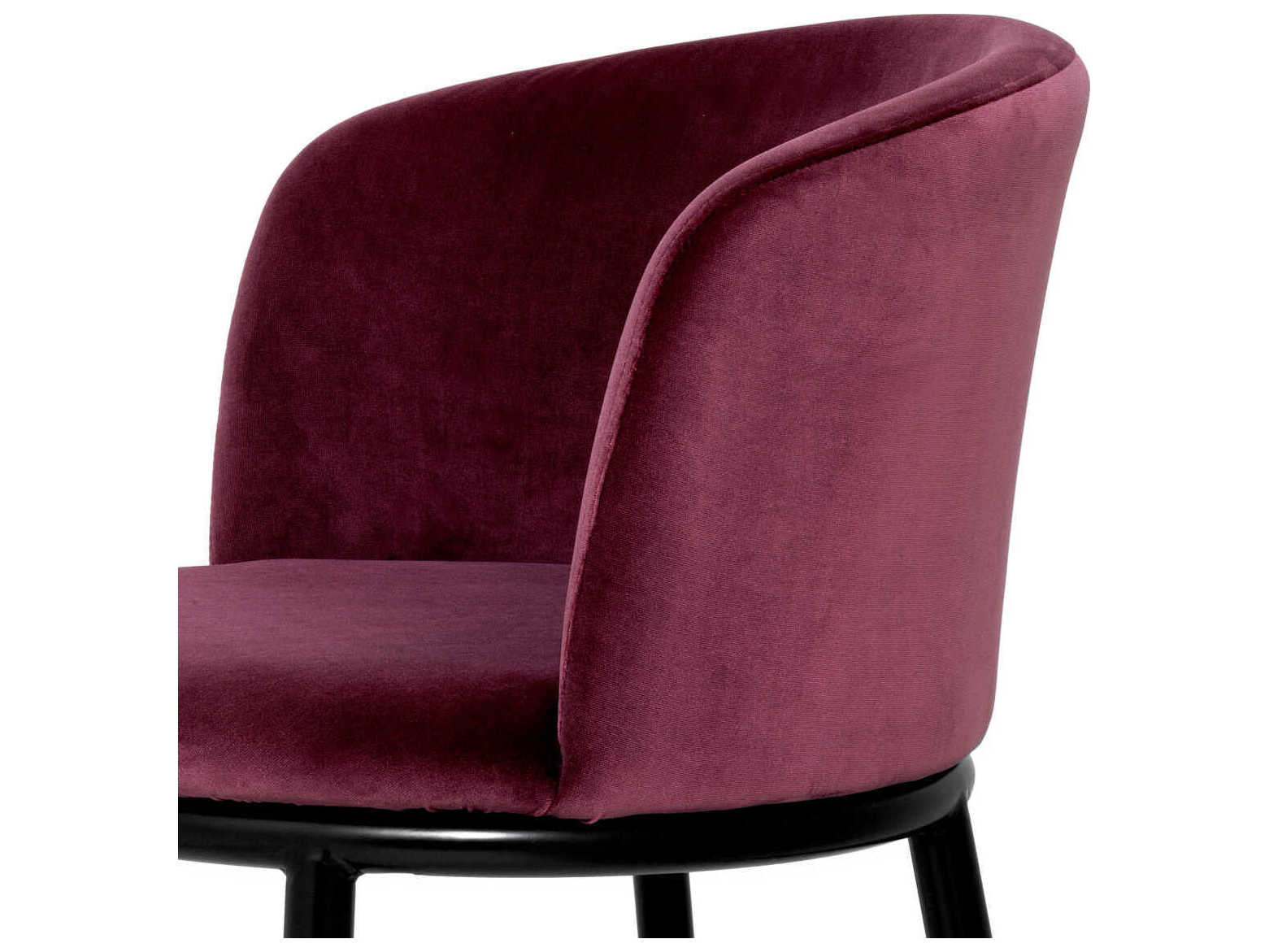 Eichholtz Filmore Black Upholstered Arm Dining Chair Set of 2