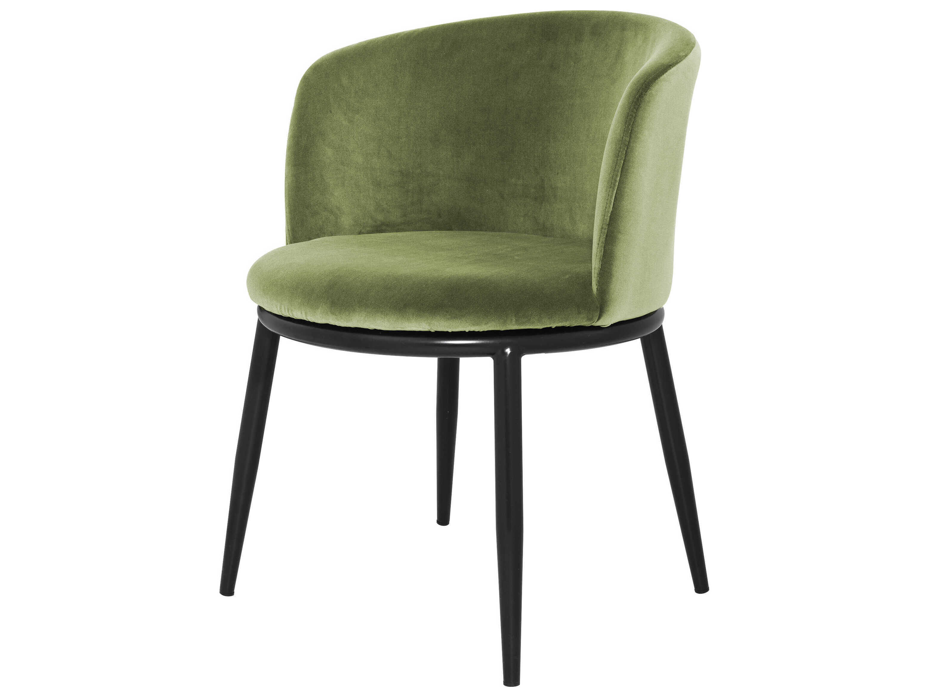 Eichholtz Filmore Black Upholstered Arm Dining Chair Set of 2