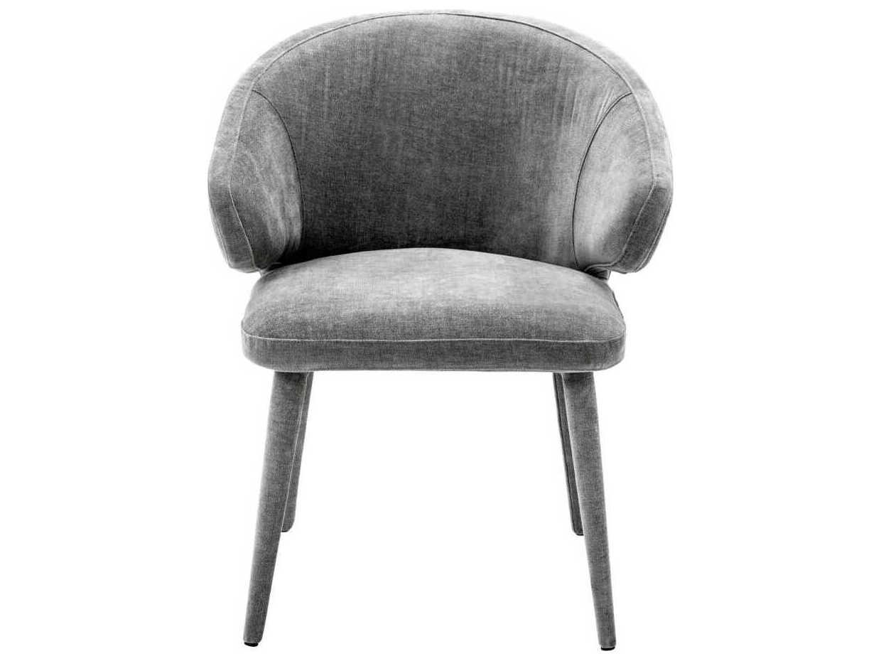 Eichholtz Cardinale Gray Upholstered Arm Dining Chair