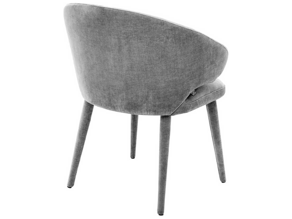 Eichholtz Cardinale Gray Upholstered Arm Dining Chair