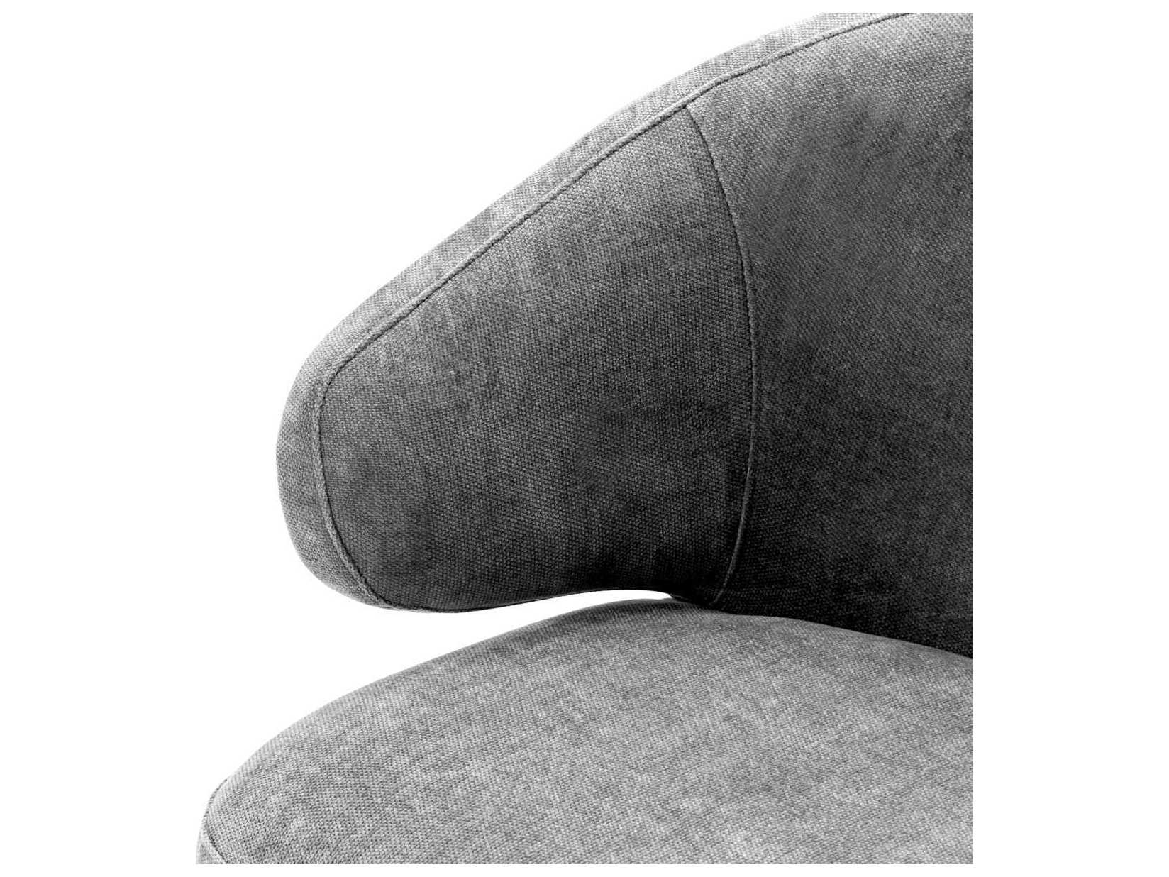 Eichholtz Cardinale Gray Upholstered Arm Dining Chair