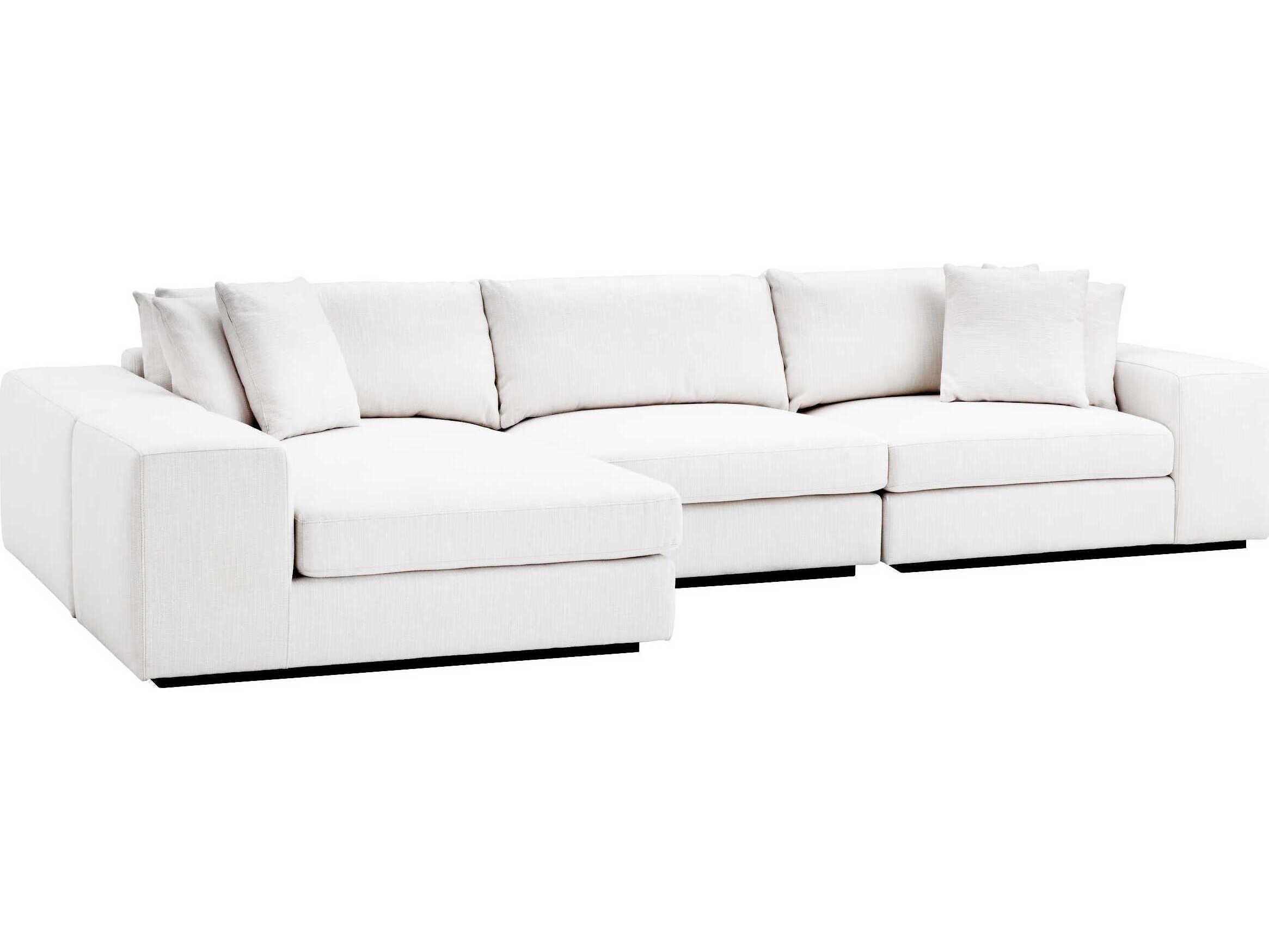 Eichholtz Vista Clarck Sand Black Base White Upholstered Modular