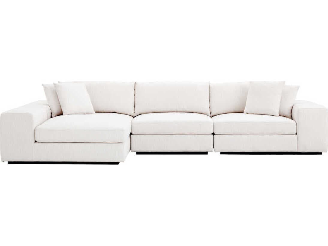 Eichholtz Vista Clarck Sand Black Base White Upholstered Modular