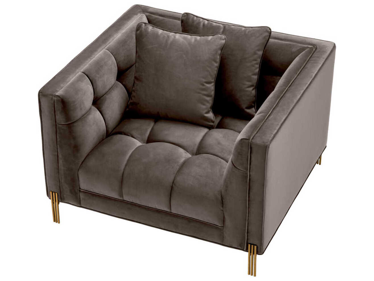 Eichholtz Sienna Gray Velvet Accent Chair