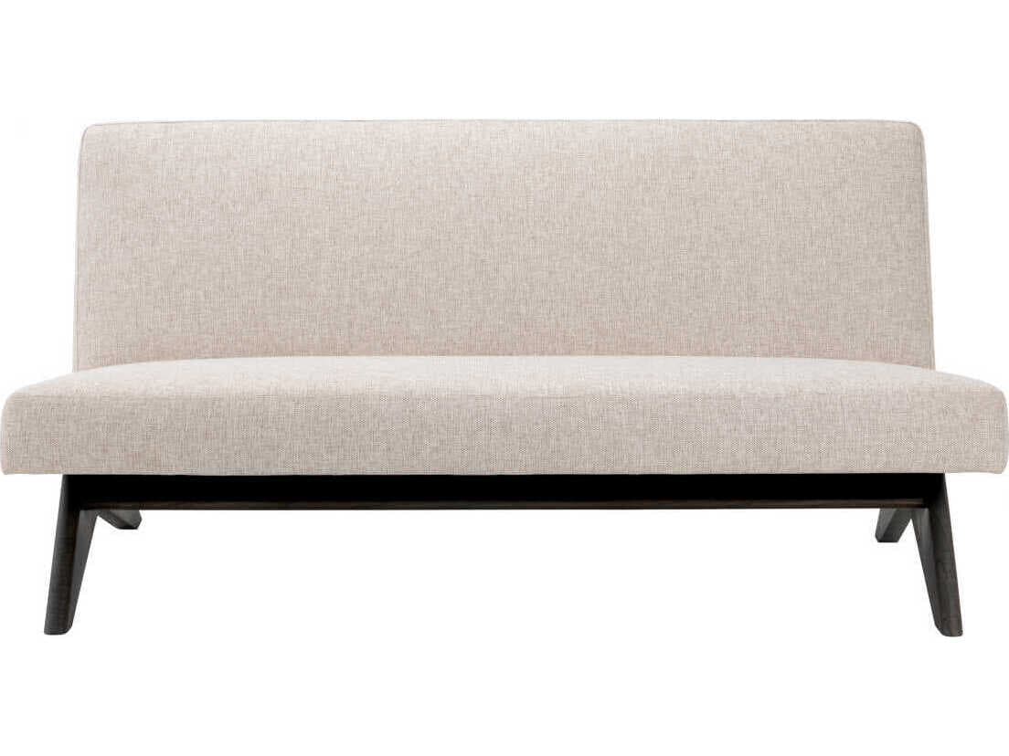 Eichholtz Erudit Loki Natural Brown Legs Beige Upholstered Sofa