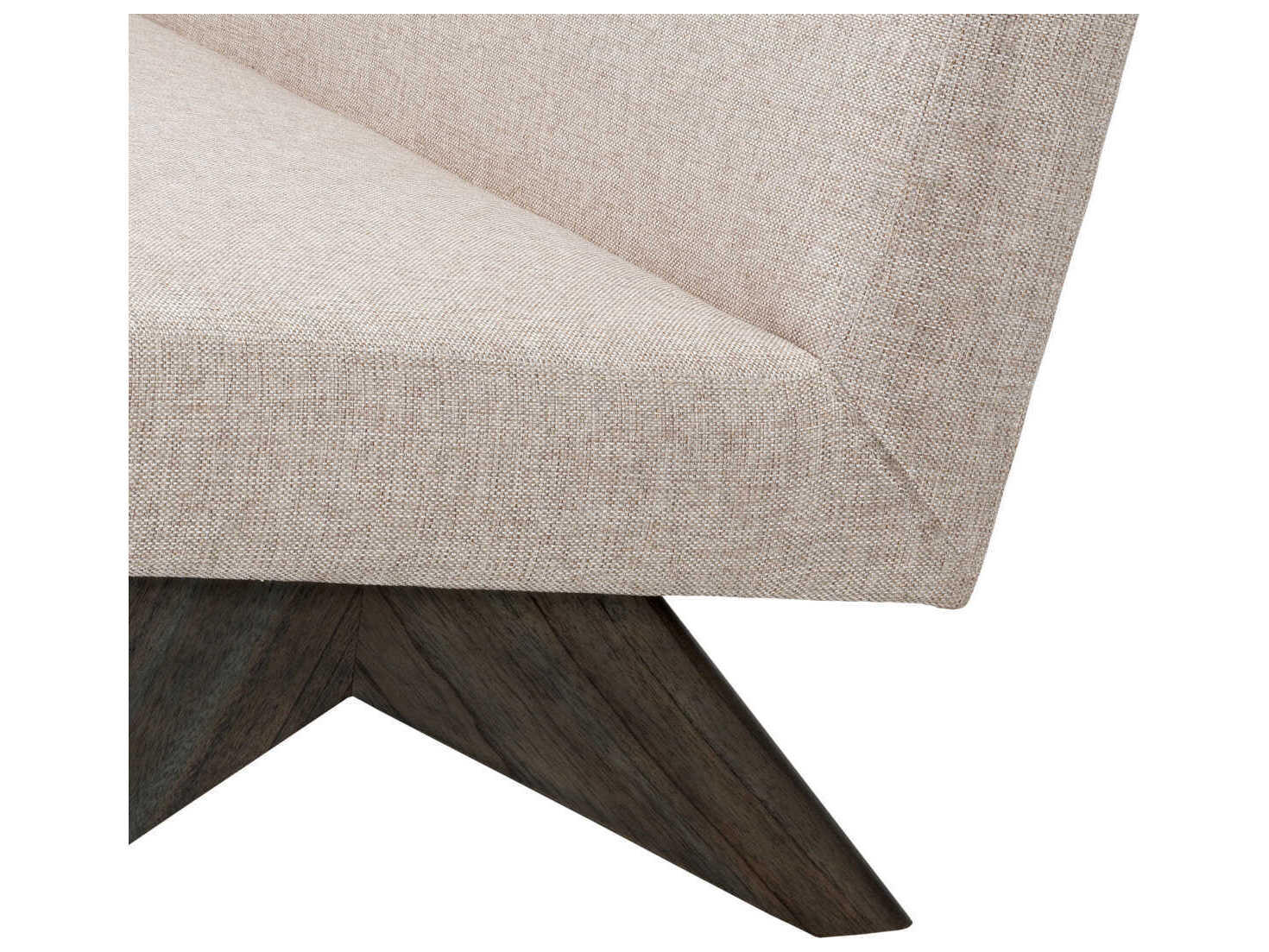 Eichholtz Erudit Loki Natural Brown Legs Beige Upholstered Sofa