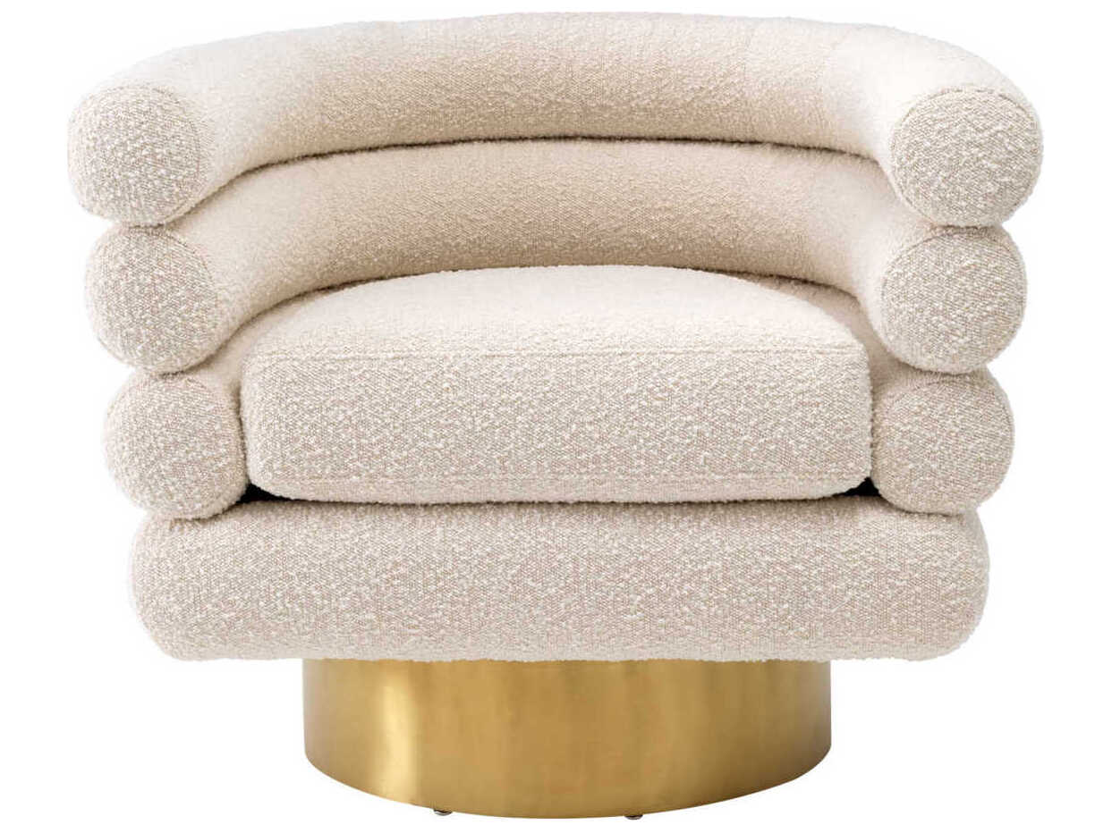 Eichholtz Maguire Swivel Cream Accent Chair