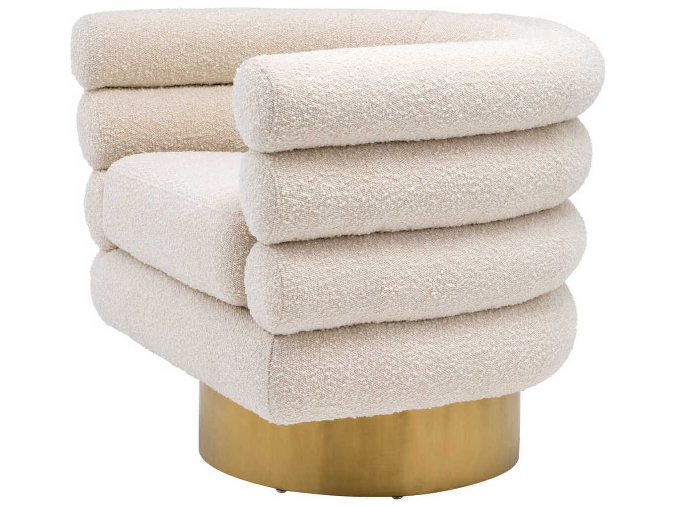 Eichholtz Maguire Swivel Cream Accent Chair