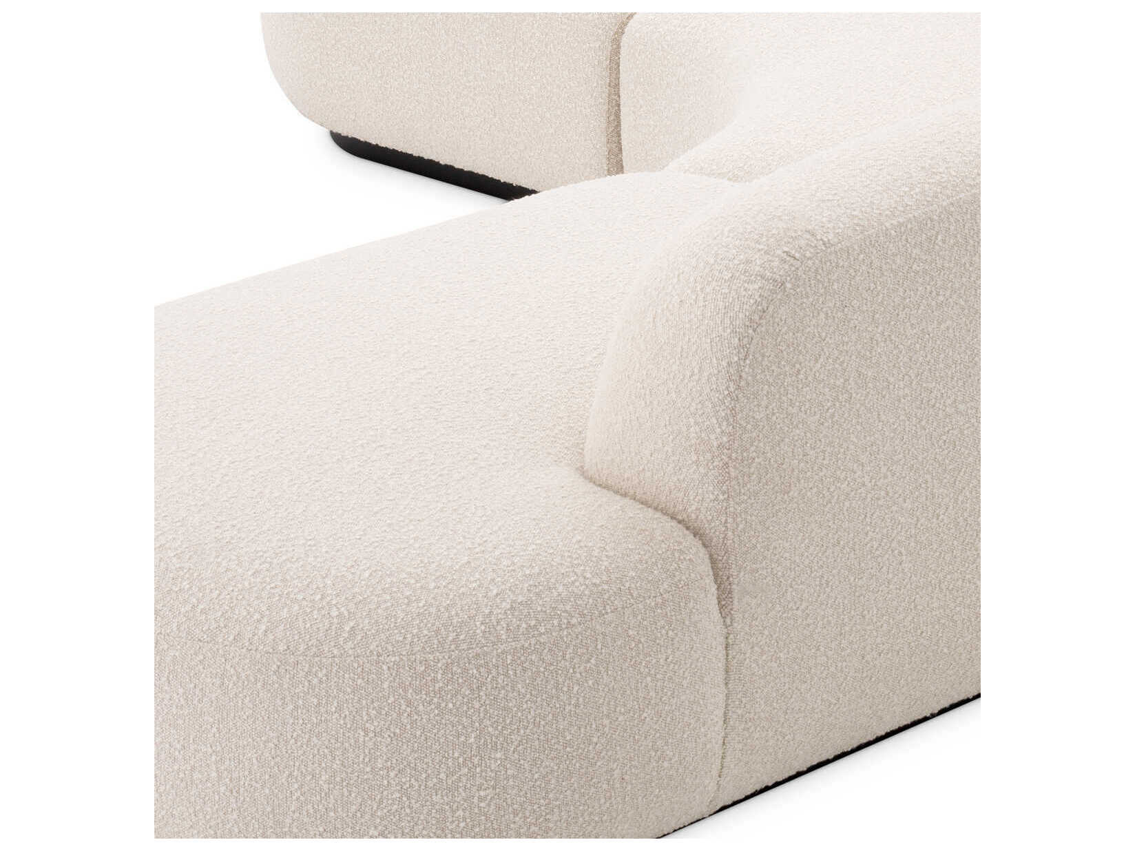 Eichholtz Bjorn Boucle Cream Black Base Upholstered Modular