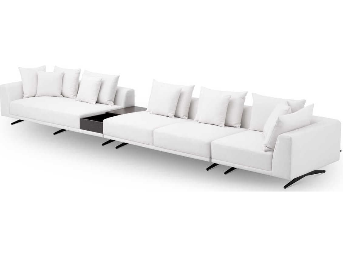 Eichholtz Endless Avalon White Black Legs Upholstered Modular