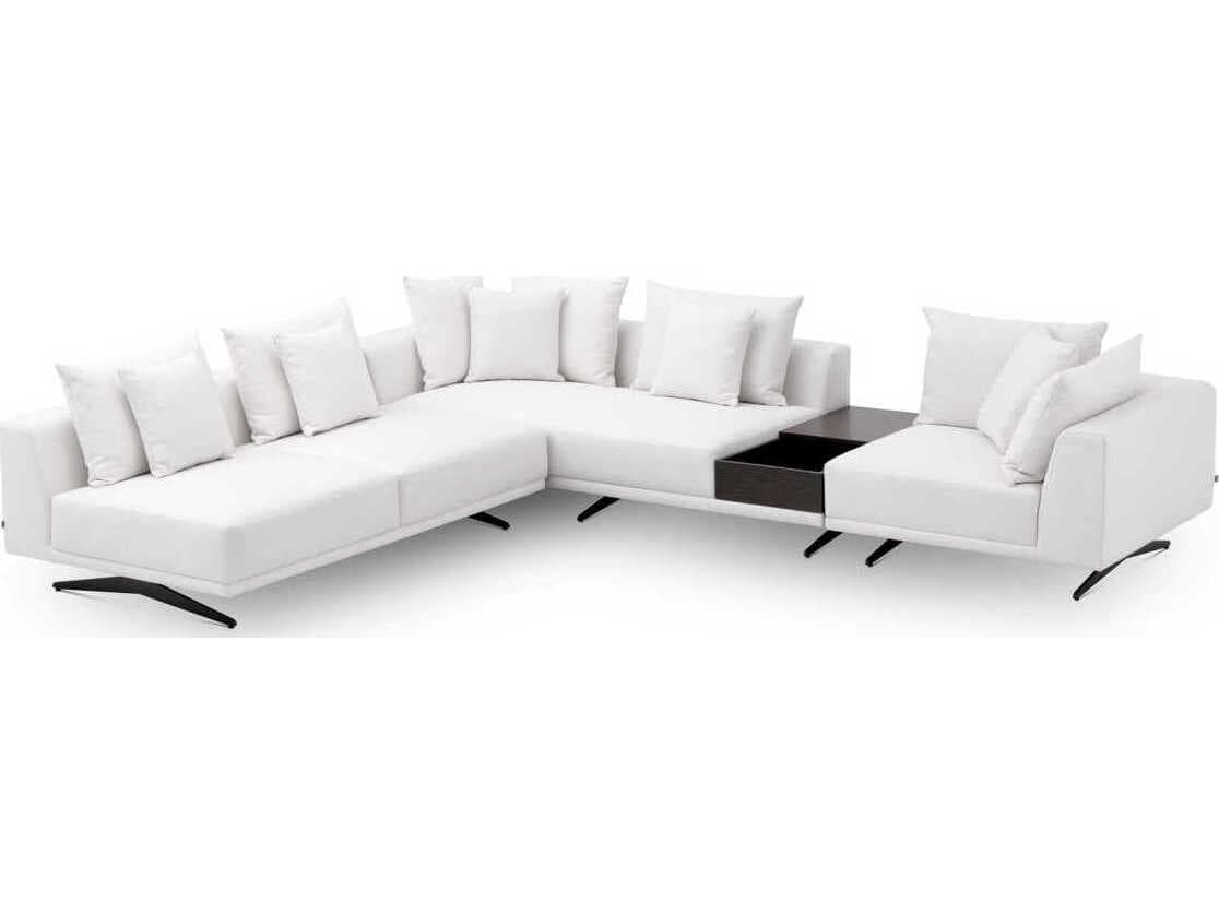 Eichholtz Endless Avalon White Black Legs Upholstered Modular