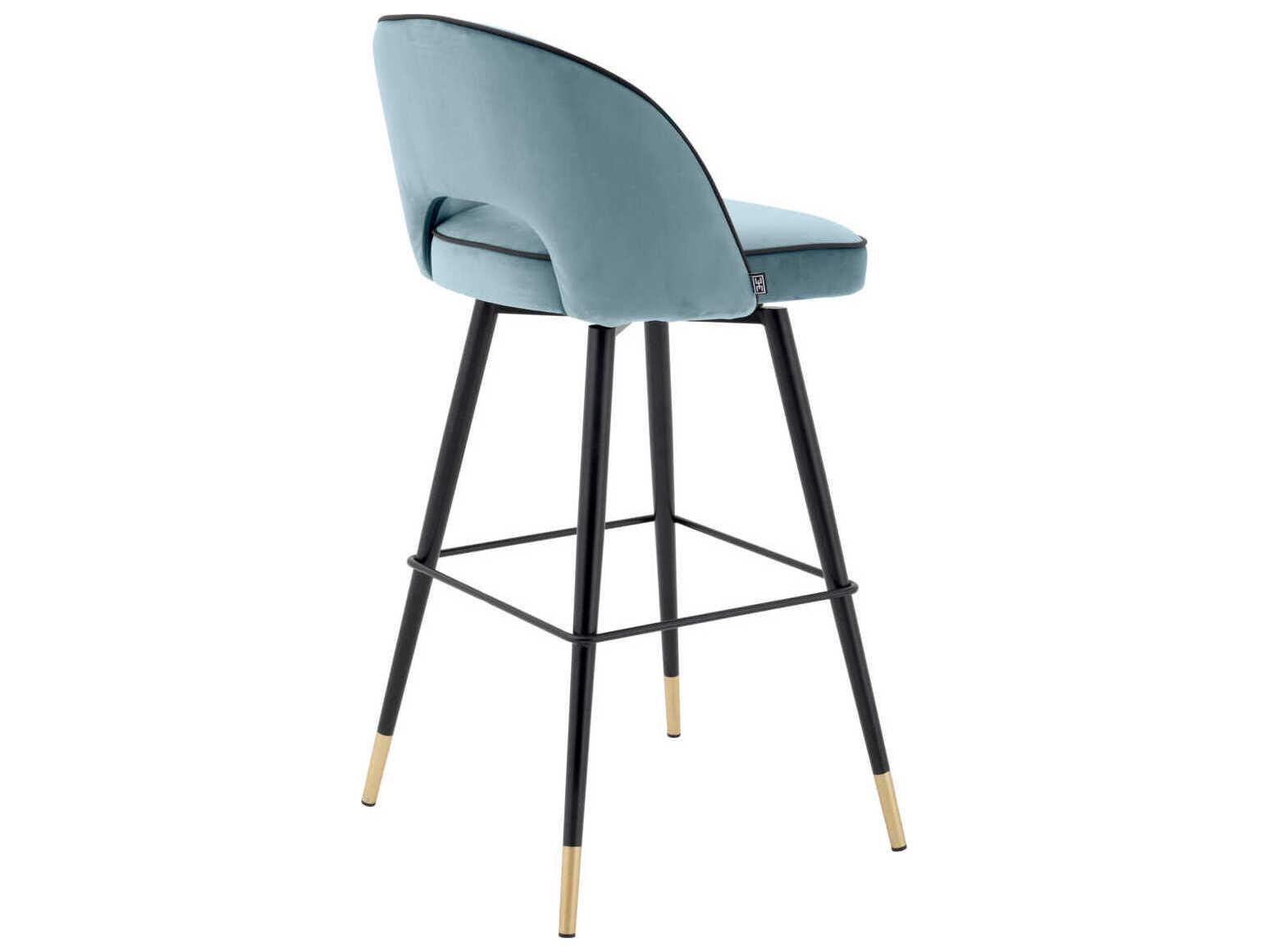 Eichholtz Cliff Upholstered Swivel Bar Stool Set of 2