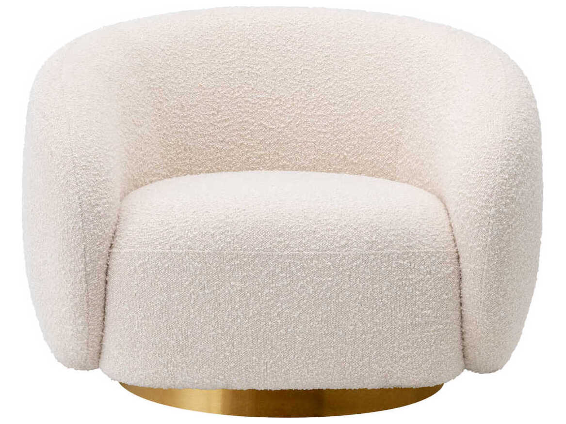 Eichholtz Brice Swivel Cream Accent Chair